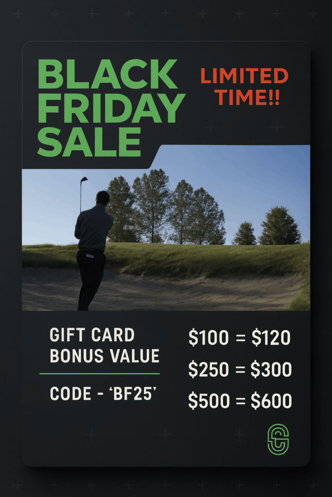 2025 Black Friday Golf Lesson Sale