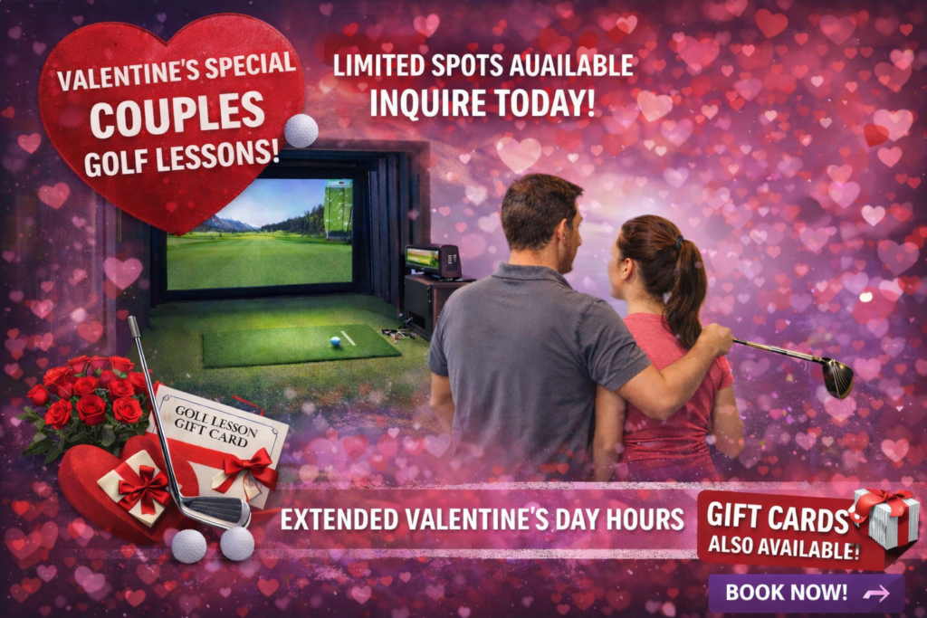 Valentine’s Day Couples Golf Lessons | Indoor Golf in Oakville