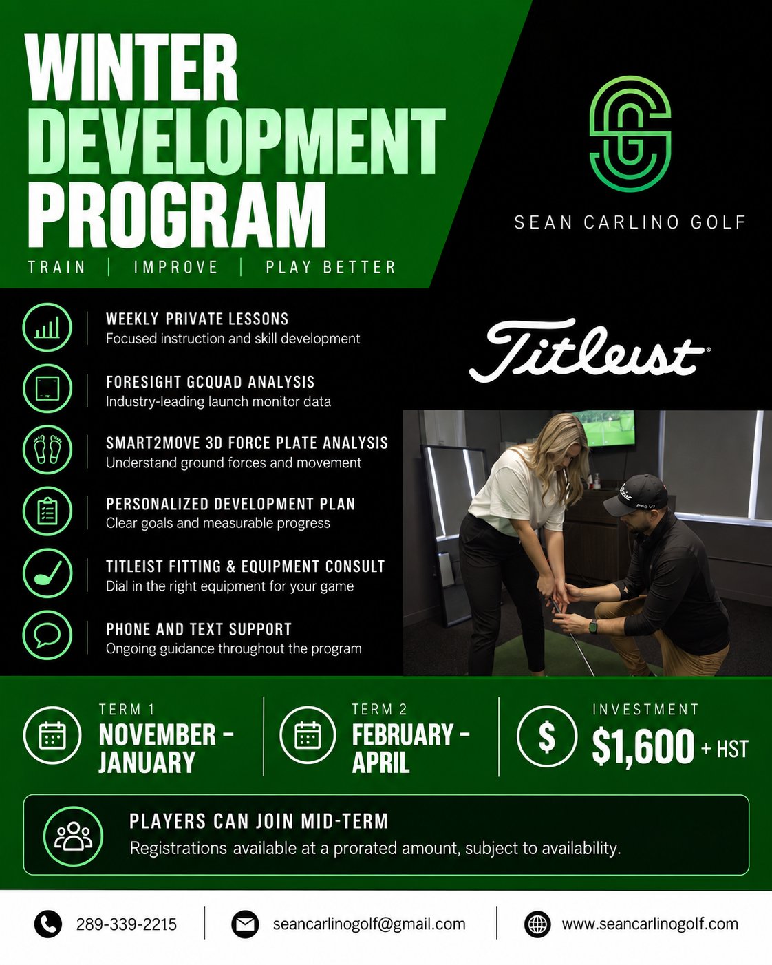 Winter Golf Development Program